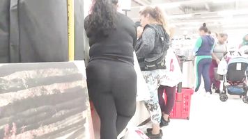 Round Booty Housewife in See-thru Spandex