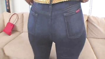 and I swear this honey-dip has the most perfectly grandiose round ass that I've seen in my life.